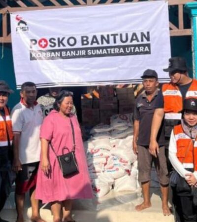 PSI Salurkan Bantuan untuk Warga Terdampak Banjir di Langkat