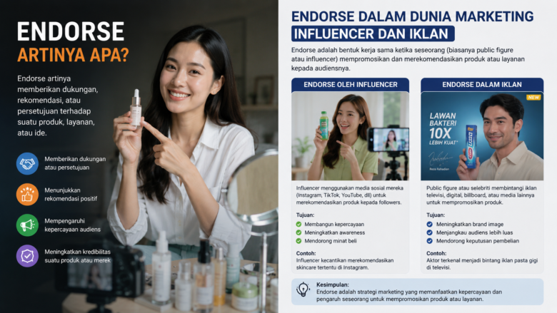 Endorse Artinya Apa dalam Dunia Marketing Influencer dan Iklan